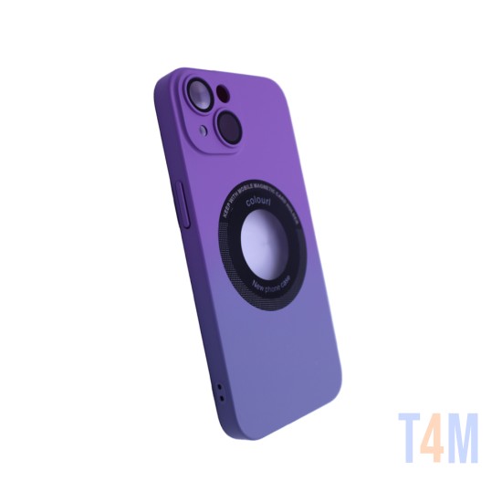 Magnetic Case with Camera Lens for Apple iPhone 14 Purple